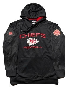 Majestic Kansas City Chiefs Hoodie Sweatshirt. Mens L. Black. NFL. - Picture 1 of 11