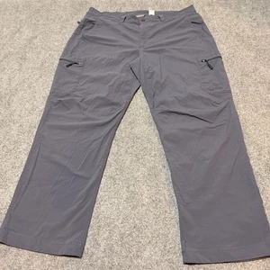 LL Bean Hose Herren 40 Blau Nylon Mid Rise Cargo Reißverschlusstaschen Wandern Outdoor - Bild 1 von 12