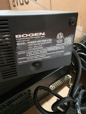 Bogen V150 Power Vector Modular Input Amplifier 150W VG SOLD AS IS - Image 1 of 4