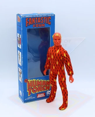 Mego Vintage 1975 Человеческий Факел ~ Оригинальная Экшн-фигурка Fantastic Four ~ Коробка с Репродукциями - Изображение 1 из 4
