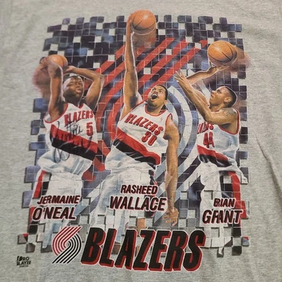 NBA Portland Trailblazers Vintage ProPlayer y2k Camiseta Jailblazers Dama Blazers Foto 1 de 4