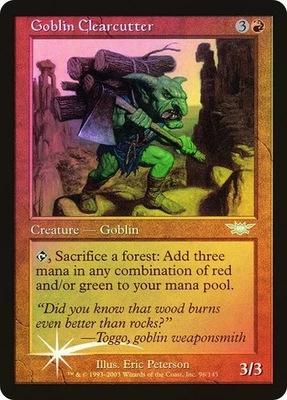 Legions MTG  FOIL  Goblin Clearcutter  Magic - Image 1 of 2