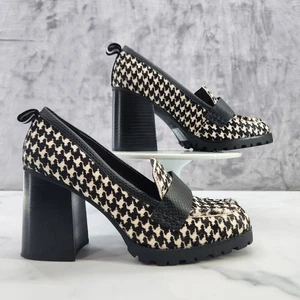 Neu ohne Etikett Crown Vintage Fischgrät 9M Y2K 90er 2000er Brocken Plateau adrette Schulmädchen - Bild 1 von 9