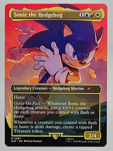 Magic The Gathering - 2087 Sonic the Hedgehog - Mythic Regular Sonic Secret Lair - Picture 1 of 5