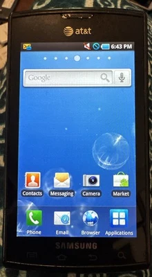 Samsung Galaxy Captivate SGH-I897 16gb (ATT) Black Fast Ship Good Used Work - Image 1 of 3