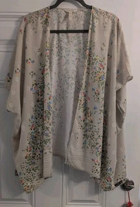 Matilda Jane Boho offener Kimono geblümt kurzarm Größe M - Bild 1 von 11