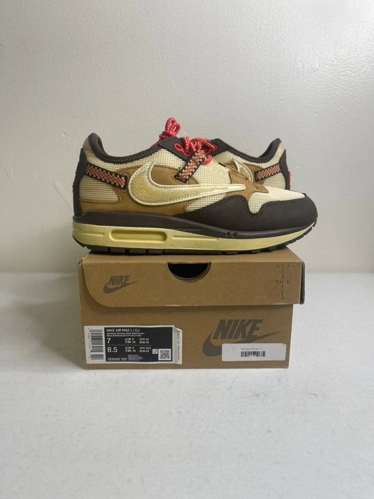 Nike Air Max 1 Travis Scott Cactus Jack Athletic Shoes for