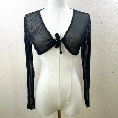 Top de mujer Y2K años 90 talla S malla pura capricho recortado festival de brujas elástico Foto 1 de 4