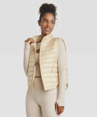 Women's Zipper Quilted Puffer Vest Lightweight Stand Up Collar SZ XS *451-28 - Image 1 of 4