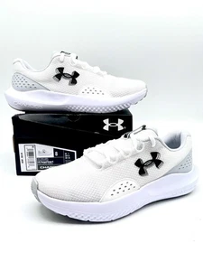 Under Armour Surge 4 Herren Schnürschuhe Laufschuhe, Größe: 8 weiß grau - Bild 1 von 9