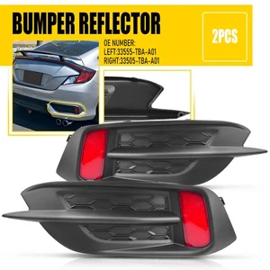 Driver+Passenger Rear Bumper Reflector Light For 2016-21 Honda Civic Sedan/Coupe - Bild 1 von 15