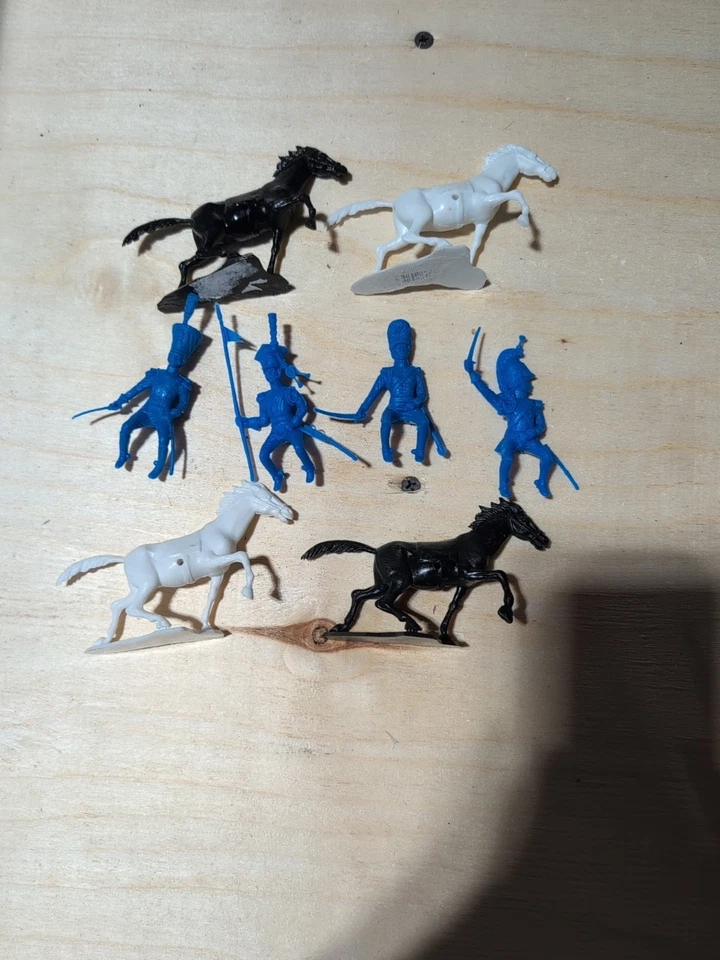 Lot Of 4 Dulcop Napoleonic Cavalry 54mm Toy Soldiers - Image 1 of 1