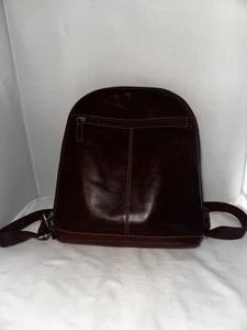 The Jack Georges Voyager braun Echtleder wandelbarer Rucksack/Umhängetasche Ba - Bild 1 von 4