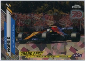 2020 Topps Chrome Sapphire Formula 1 Lando Norris 70th Anniversary /70 RC #166 - Bild 1 von 3