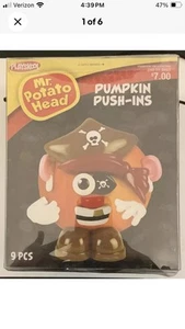 NEW Playskool MR. POTATO HEAD PUMPKIN PUSH-INS Halloween PIRATE 9 Pc Set 2013 - Picture 1 of 4