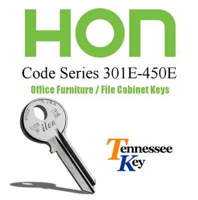 Hon Desk & File Cabinet keys / Select your key code / Series 301E - 450E - Image 1 of 4
