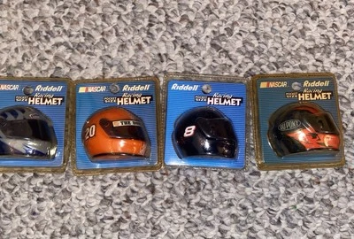Lote de 4 cascos Riddell NASCAR Pocket Pro diferentes Gordon Earnhardt Stewart + Foto 1 de 4