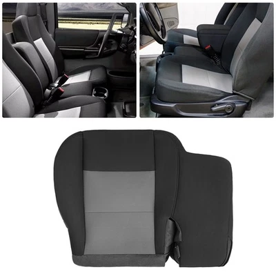 Driver Bottom Cloth Seat Cover For 2003 2004 2005-2011 Ford Ranger Black/Gray - Image 1 of 4