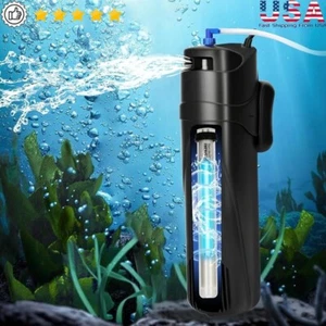 Aquarium Filter 9W U-V 400GPH 40-150Gal Fish Tank Algae Removal Submersible Pump - Picture 1 of 7