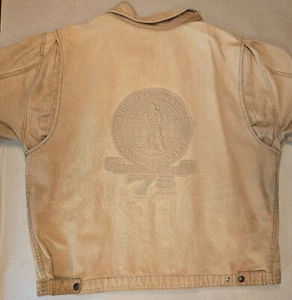 Union Sewn Apparel Men's Jacket Tan XXL Laborers Evansville Local 561 USA 75 Yrs - Picture 1 of 19