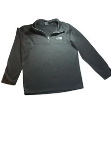 The North Face Boys' Size Youth Large Quarter Zip Pullover - Black - Picture 1 of 4