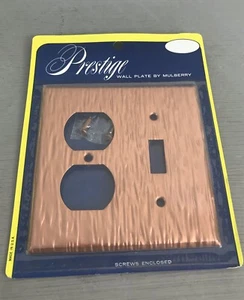 NUEVO Interruptor de Pared Mulberry Placa Cubierta Cobre Texturizado Salida de Luz Palanca Dúplex - Imagen 1 de 3