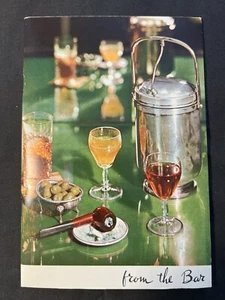 1965 Menu Bar Per SS Homeric Cruise Ship Alcool Sigarette Whisky Bevanda Vino - Foto 1 di 6