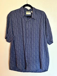 Camisa XL para hombre azul abotonada despojada - Imagen 1 de 5