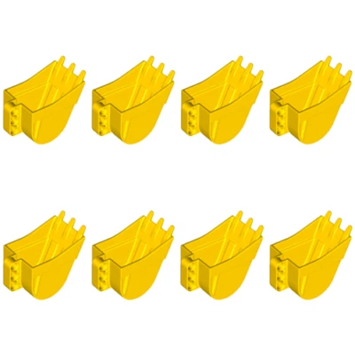 Lego Technic Bricks 8x Bright Yellow Digger Shovels Buckets 24120 6145856 NEW - Image 1 of 4
