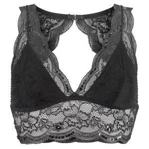 Petite Fleur goldene Spitzenbralette in schwarz Größe 34C - Bild 1 von 5