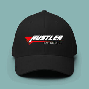 Hustler Powerboats Logo Print Cap Baseball Hat for Unisex Adults