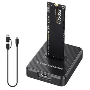 NVMe & SATA M.2 Reader/Writer M.2 SSD to USB-A/C Reader Adapter Compatible wi... - Picture 1 of 7