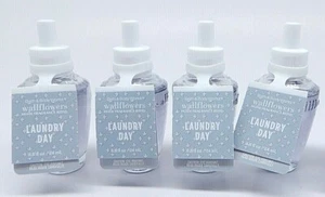4 BATH & BODY WORKS LAUNDRY DAY WALLFLOWERS HOME FRAGRANCE REFILL 0.8 oz NEW! - Picture 1 of 8