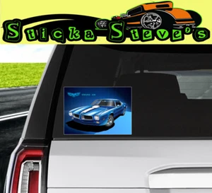 Trans Am Firebird Pontiac blue 1970 - 1973 Cool Vinyl Sticker Decal 8 Pack - Bild 1 von 3