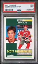 1991-92 Pinnacle #349 Scott Niedermayer RC PSA 9 MINT  Devils HOF Rookie