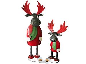 Weihnachtsmann Elch aus Metall handgemachte Weihnachtsdekor und Weihnachten Deko
