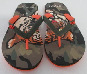 Polo Ralph Lauren Men's Whitlebury II Tigger Camo Print Flip Flop Sandals Size11 - Picture 1 of 3