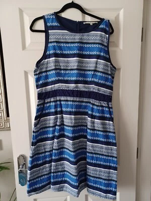 Uttam Boutique schönes geblümtes Skaterkleid mit Fronttaschen Größe 14 - Bild 1 von 4