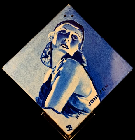 USA - ACTRESS KAY JONHSON - MADAM SATAN - PORTUGUESE SIGNED TILE - LUSITANIA Cover