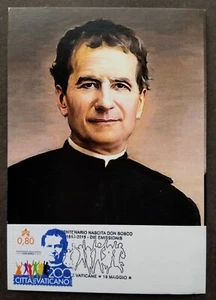 [SJ] Vatican Bicentenary Saint John Giovanni Bosco 2015 (maxicard) - Picture 1 of 6