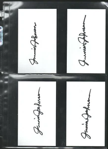 (1) JUNIOR JOHNSON AUTOGRAPHED/SIGNED/AUTO/HAND-SIGNED INDEX CARD 3X5 E - Picture 1 of 1