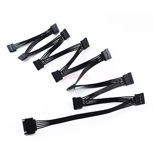 15Pin 1 Male To 12X SATA Female Power Connector Splitter SATA Cables - Picture 1 of 12
