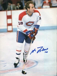 Vintage Guy Lafleur Montreal Canadiens Autographed  8 x 10.75 Magazine Page - Picture 1 of 1