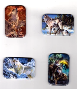 WOLF 4 MAGNETE FRIGORIFERO 2""X3"" CON ANGOLO ARROTONDATO - Foto 1 di 6