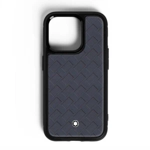 Funda de cuero Montblanc Extreme 3.0 para iPhone 16 Pro Max gris lavanda - Imagen 1 de 3
