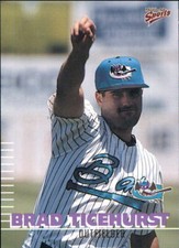 2000 Greensboro Bats Multi-Ad 23 Brad Ticehurst Denver Colorado CO Baseball Card