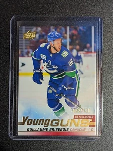 495 Guillaume Brisebois - Young Guns Exclusives /100 - UD 2019-20 Series 2 Two - Bild 1 von 2