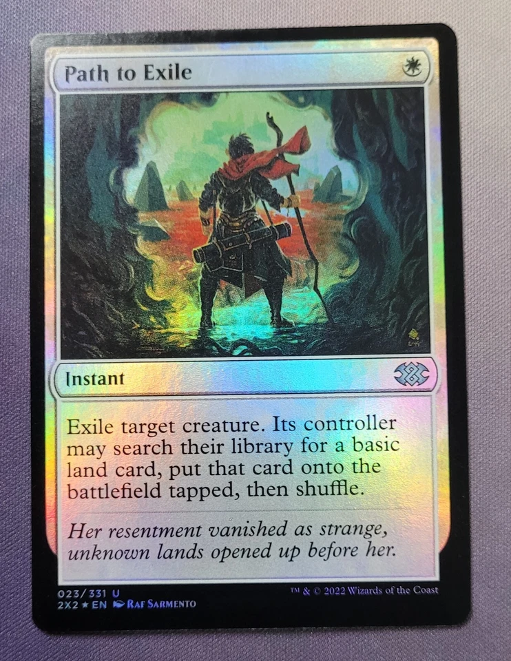Path to Exile 023/331 FOIL Uncommon  Double Masters 2022 2X2 MINT MTG EDH - Image 1 of 1