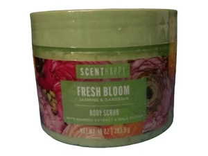 Scent Happy Body Scrub Jasmine & Gardenia -Fresh Bloom 10oz - Picture 1 of 2