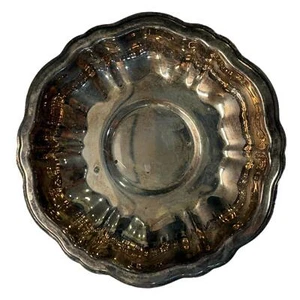 Vintage Oneida Silversmiths Round Silver Plate 3.5” Compote Candy Dish Bowl - Picture 1 of 5